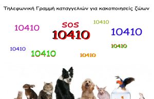 Τηλεφωνήστε εσείς στο 10410 γιατί τα ζώα δεν μπορούν